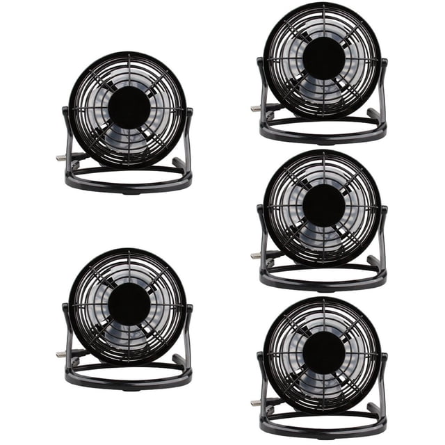 CHOK 5pcs Mini Desk Fan USB Powered Desktop Fan Portable Personal Air Circulator Fan for Desktop