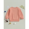 thumbnail image 4 of Wassery Toddler Girls Christmas Clothes Infant Baby Autumn Winter Sweatshirts Long Sleeve Round Neck Letter Print Pullovers Tops 6M-4T, 4 of 8