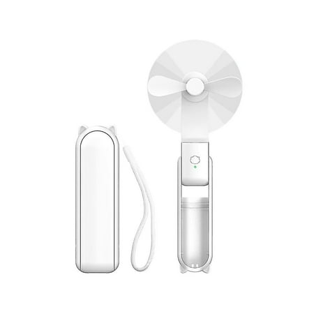 

Handheld Mini Fan Portable Foldable Fan With Usb Rechargeable Small Pocket Fan For Travel Outdoor 3 Speeds White