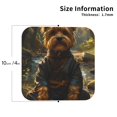 thumbnail image 2 of Naloa Forest Creek Cute Dog Coasters for Set of 4 - PU Leather Coasters, Coasters for Table Cup Tea Coffee Beer, Decorative for Kitchen Homedecor (Round), 2 of 6