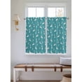 thumbnail image 2 of Teal Spring Easter Living Room Curtains 2 Panel, Cute Bunny Botanical Cafe Window Treatment, Farmhouse Bedroom Bathroom Kitchen Curtains Drapes 104"x54", 2 of 6
