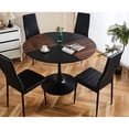 thumbnail image 4 of 47.2inch Tulip Round Table For Dining, Office, Coffee - & Metal Build 120x120x74cm Stable, Fashionable, Simple Assembly Required Dining Table, Office 120x120x74cm Easy To Assemble Furniture Option, 4 of 5