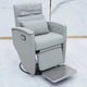 thumbnail image 3 of Luxury Leather Swivel Chair Cosmetic Aesthetic Pedicure Barber Chair Salon Professional Taburete Ruedas Furniture LJ50BC My Lux Decor Round, 3 of 19