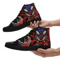 thumbnail image 5 of Coolcustomize Men's Plus Size Dragon Design High-top Sneakers, Athletic Shoes with Vibrant Red & Blue Dragon Print, Lace-Up Boots, Perfect Gift for Festive Occasions, Casual Streetwear Style Footwear, 5 of 10