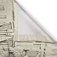 thumbnail image 3 of Ambesonne Paris Kitchen Curtains, Buildings of France Europe, 55"x39", Black and Cream, 3 of 3