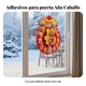thumbnail image 4 of Abbraccia Adhesivo Fu tridimensional para puerta, Año del Caballo 2026, festivo, polvo dorado, diseño aleatorio de bolsa de dinero y frutas., 4 of 6