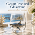 thumbnail image 2 of 3D Ocean Animal Glassware, Sculpted Marine Animal Wine Cup, Octopus Seahorse Crab Turtle Whale Shark Glass for Coastal Decor and Home Bar, 2 of 7