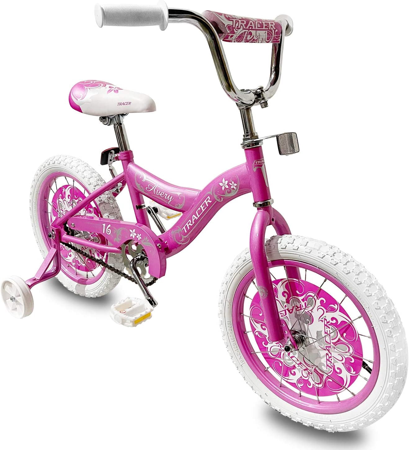 Micargi Girl's Avery Bicycle 16-Inch Wheel Pink