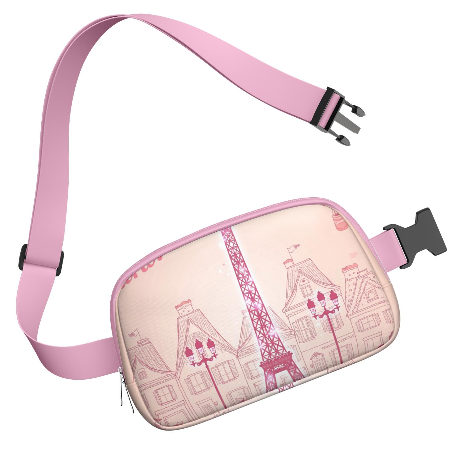 Waist Bag for Men&Women HandsFree Running Belt for Jogging with Adjustable Strap for Outdoors Workout Traveling Paris Sporty Waist Pack