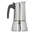 Stovetop Moka Pot 430 Stainless Steel Portable Stovetop Coffee Making Pot for Induction Cooktops