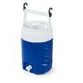Igloo 2Gallon Sport Plastic Beverage Jug with Hooks Blue
