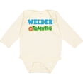 thumbnail image 3 of Inktastic Welder in Training Boys or Girls Long Sleeve Baby Bodysuit, 3 of 5