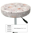 thumbnail image 4 of Logiee Various Rabbits Print Stool Covers Round,Bar Stool Covers,Watedrproof Stool Slipcover with Elastic,Stool Cushion,Round Bar Stool Seat Covers for Bar Round Chair-12 inch, 4 of 7