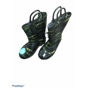 Western Chief Little Boys Toddler Child Light Up Waterproof Rain Boot - Choose Size / Color (Roar, 10)