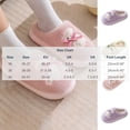thumbnail image 6 of Bixock Slippers for Womens Indoor House Cotton Shoes Multi Size Fluzzy Fleece Lined Slide Warm Comfortable Non-Sliped Women Shoes, 6 of 9