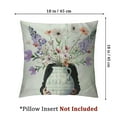 thumbnail image 4 of Acheng  Spring Pillow Covers Set of 2 Wildflowers Lavender Seasonal Decorative Indoor Throw Pillow Covers Cushion Cover for Home Decor Bedroom Living Room Couch Sofa Bed 18x18in, 4 of 7