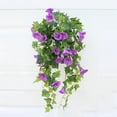 thumbnail image 2 of 24 racimos de campanillas artificiales, flores artificiales resistentes a los rayos UV para macetas colgantes de interior/exterior y decoraciones de ventanas, 2 of 6