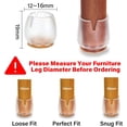 thumbnail image 3 of Revolucione la seguridad de los muebles, el protector de piso para patas de silla minimiza los rayones, las almohadillas de silicona para mesa brindan una experiencia de deslizamiento perfecta, 3 of 5