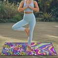 thumbnail image 4 of XYZCANDO Hippie Florals Seat Cover Towel Sweat Towels Car Seats Cover for Gym Workout Running Swimming Beach and Hiking Comfortable Stain Resistant Seat Cushion Protection, 4 of 7