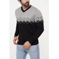 thumbnail image 2 of Men's Sweater Black & Grey, 2 of 5