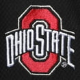 thumbnail image 4 of Men's Black Ohio State Buckeyes Big & Tall Textured Raglan Quarter-Zip Jacket, 4 of 4