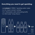 thumbnail image 3 of Paquete para hacer agua con gas SodaStream E-TERRA (negro), con CO2, botellas carbonatadas y sabores de gotas burbujeantes, 3 of 5
