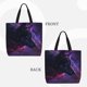 thumbnail image 2 of Balery Galactic Wolf Stare Bolsa de Mano para Mujeres con Cremallera, Bolsa de Gimnasio con Compartimentos, Bolsa para Laptop, Bolsa para Trabajo, 2 of 7