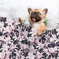 thumbnail image 3 of Yiaed Lilies Flowers Print Dog Blankets-Cat Blanket Washable for Couch Protection,Puppy Blanket, Soft Plush Reversible Throw Furniture Protector-Medium, 3 of 8