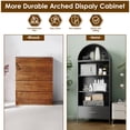 thumbnail image 5 of Supeer 73" Arched Storage Display Cabinet，Assembly Required, 5 of 8