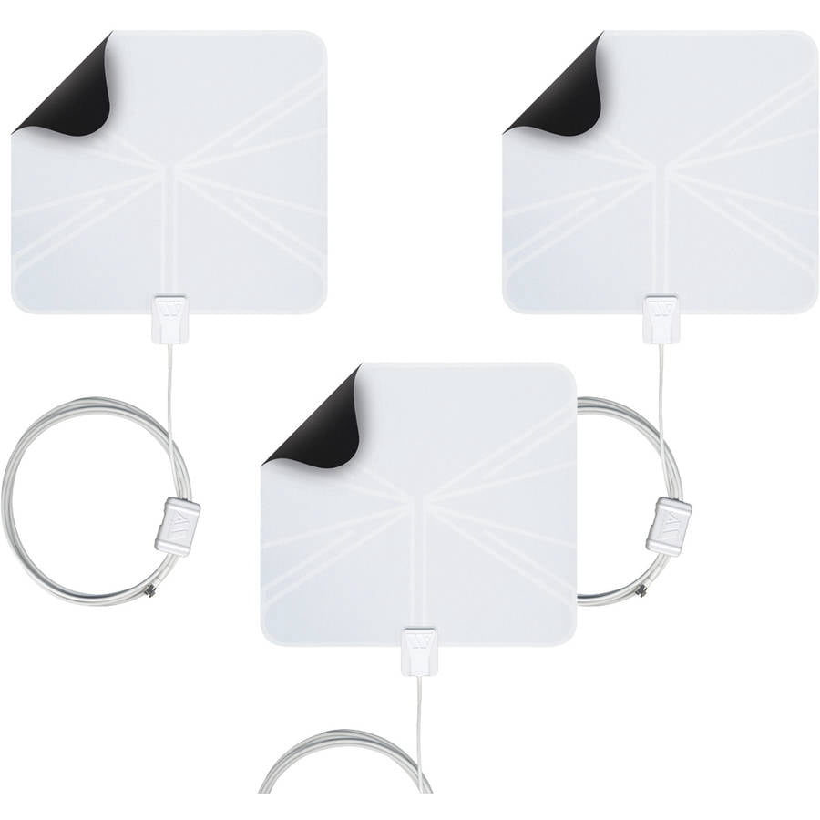 Winegard FL5500a Flatwave Amplified HDTV Indoor Antenna, 3 Pack ...