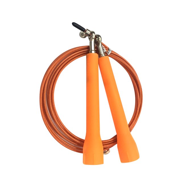 pitrice Speed Skipping Wire Rope Indoor Outdoor Jumping Rope Weight Loss Exercise Home Gym Workout Tool, Orange