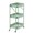 Dark Sage, variant on American Dream Home Goods 3-Tier Foldable Utility Cart with Wheels, Metal Rolling Cart, Matte White