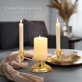 thumbnail image 3 of Unity Candle Holders for Weddings,3 Arm Gold Taper Pillar Unity Candlestick Holder for Formal Events Wedding Church,Wedding Day Accessories for Reception Ceremony Decorative,11''L x 4.3''W x 4''H, 3 of 8