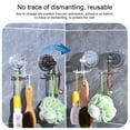 thumbnail image 5 of Blueek Suction Cup Hooks, Shower Hooks for Inside Shower, Rotatable and Non-marking for Bathroom & Kitchen Organization,Black, 5 of 9