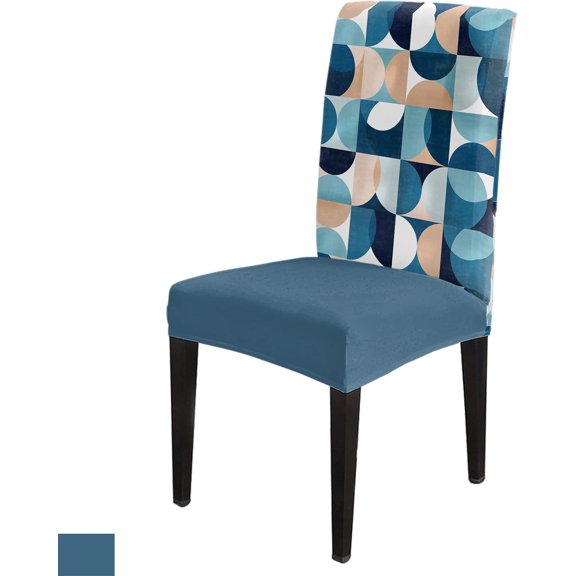 4 PCS Dining Room Chair Covers, Ombre Middle Ages Geometry Stretch Chair Cover Kitchen Chair Seat Covers, Washable Chair Slipcovers Protector for Party Banquet Wedding Modern Boho Style