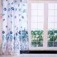 thumbnail image 1 of 100 200cm Colorful Tulip Printed Tulle Curtain Sheer Drape, Sheer Drape Balcony Window Decoration blue, 1 of 9