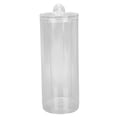 thumbnail image 4 of Estuche De Almacenamiento De Almohadillas De Algodón, Soporte Redondo De Algodón Para Maquillaje, Plástico Transparente Limpio A Prueba De Polvo Con Cubierta Para Vacaciones, 4 of 8