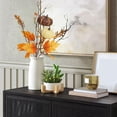 thumbnail image 5 of TINGXIN Fall Floral Stems, Fall Artificial Flowers with Pumpkins, Wire-Reinforced Bendable Stems, for Vases/Wreaths/Centerpieces, Thanksgiving, Halloween, (Style A), 5 of 5