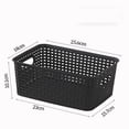 thumbnail image 3 of Tuvgenk Toy Storage Baskets Small Plastic Decor with Handle Basket Organizer Plastic Stackable Space Saving Color for Office Shelves, Desks & Drawers, 3 of 5