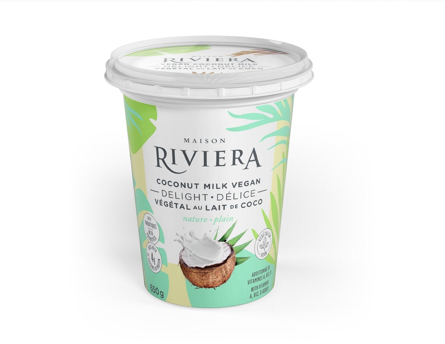Maison Riviera Coconut Milk Vegan Delight Plain, Riviera Veg Del Coco Plain