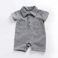 thumbnail image 4 of Sngxgn Baby Bodysuits for Girls Short Sleeve (Grey,90), 4 of 4