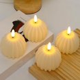 thumbnail image 1 of Bougie Citrouille à Piles, Bougie Citrouille à Piles, Mini Mignonne Adaptée aux Bougies Citrouille Sans Flamme, Bougie Citrouille Led (4 Pcs) 4 Pcs 4 Pcs, 1 of 5