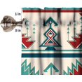 thumbnail image 6 of Aztec Valances Curtains Southwest Tribal Navajo Abstract Ethnic Geometric Print Rod Pocket Window Curtains for Living Room, Bedroom, Kitchen, Bathroom,1 Panel, 54" W x 18" L, 6 of 6