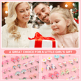thumbnail image 5 of Bocaoying 24 Pairs Clip On Earrings for Girls, No Pierced Design Earrings, Dress up Pretend Princess Play Jewelry Set for Kids Ages 4-12, Unicorn, Rainbow, Mermaid, Butterfly, Flower, 5 of 7