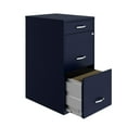 thumbnail image 4 of 18" Deep 3 Drawer Metal Organizer File Cabinet with Pencil Drawer, Navy, 4 of 4