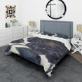 thumbnail image 1 of Designart 'Dark Rose Gilded Gold' Shabby Bedding Set - Duvet Cover & Shams, 1 of 1