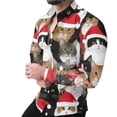 thumbnail image 2 of Seeotter Men Women Button Down Shirts Christmas Long Sleeve Funny Ugly Xmas Graphic Blouse Casual Shirts Holiday Tee, 2 of 7