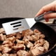 thumbnail image 3 of Pala para cortar carne Teppanyaki | Pala para freír frutas, acero inoxidable, cocina versátil, diseño moderno, chefs caseros, parrilla interior, preparación de brochetas, herramienta de, 3 of 7
