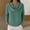 04-Green, variant on Women's Cowl Neck Waffle Knit Pullover Top, Solid Color Long Sleeve Casual Sweater, Soft Comfy Tunic for Daily Office Fall Wear 08-Pink XXL