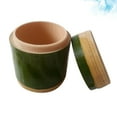 thumbnail image 4 of Natural Bamboo Rice Jar Vintage Tea Jug Bamboo Made Container Eco-friendly Food Storage Jar for Home Restaurant (Outer Diameter：11-12cm, Height: 13cm), 4 of 8
